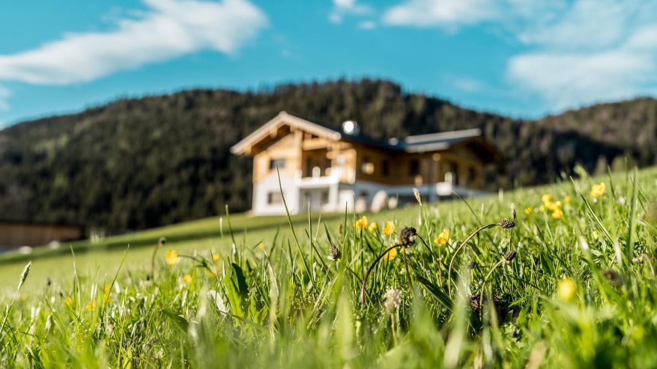 Bio Bauernhof Oberhinterberg Appartement アンベルク・イム・ランマータール エクステリア 写真